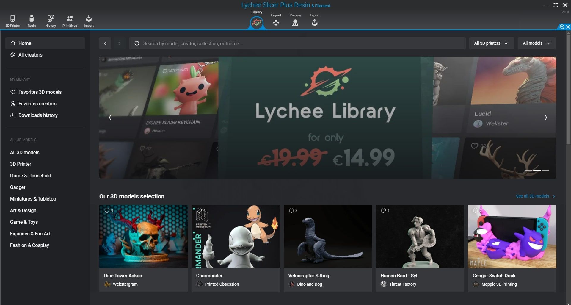 Lychee Library Homepage Preview