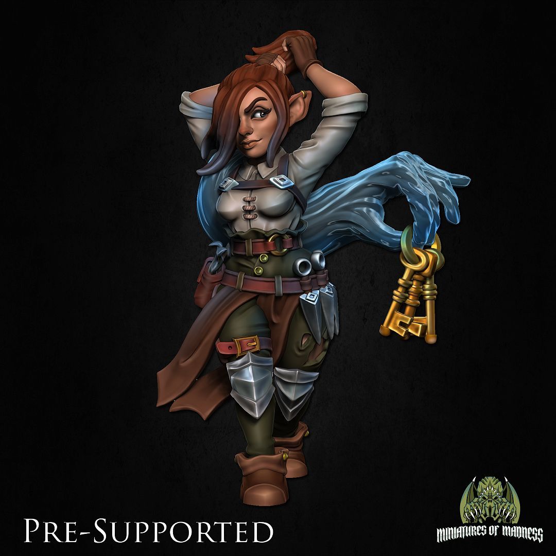 Meena Mocklaw Miniature - 3D Model by Miniatures of Madness Pre-Supported for Lychee Library